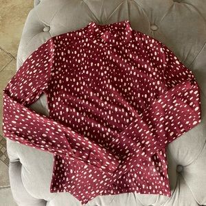 Forever 21 Red Mesh Top